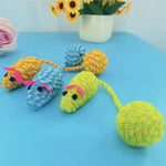 Pet Interactive Indoor Cute Rope Ball Cat Mouse Ball