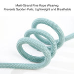 0.24" × 59.1" Outdoor Woven Lead P Type Rope Pet Dog Leashes - GreenFur