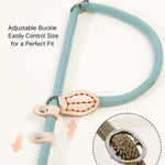 0.31" × 70.9" Outdoor Woven Lead P Type Rope Pet Dog Leashes - GreenFur
