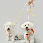 0.39" × 55.1" Outdoor Walking Woven Nylon Pet Rope Double Dog Leashes - GreenFur