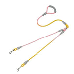 0.39" × 55.1" Outdoor Walking Woven Nylon Pet Rope Double Dog Leashes - GreenFur