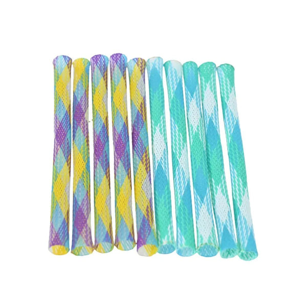 10 PCS Interactive Plastic Colorful Spiral Springs Cat Toy, Color Random - GreenFur