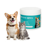 100pcs Hypoallergenic Thickened Portable Rinse - Free Pet Eye Wipes - GreenFur