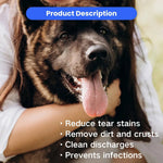 100pcs Hypoallergenic Thickened Portable Rinse - Free Pet Eye Wipes - GreenFur