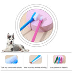 10pcs Double - Headed Soft Bristles Pet Toothbrush for Dog - GreenFur