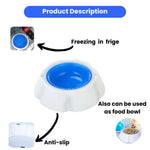 2 - Color Option PP Cooling Pet Summer Bowl - GreenFur
