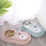 2 in 1 Cat Bowl Indoor Dog Food and Water Bowl - GreenFur