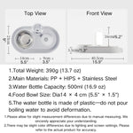 2 in 1 Cat Bowl Indoor Dog Food and Water Bowl - GreenFur
