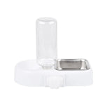 2 - in - 1 Cat Dog Automatic Water Feeder Bowl Stainless Steel Pet Food Bowl - GreenFur