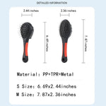 2 in 1 Combo Brush Nylon Bristles Stainless Steel Pins Double Side Pet Brush - GreenFur