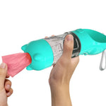 2 in 1 Dog Travel Bottle Dog Water Dispenser with Poop Bag Storage - GreenFur