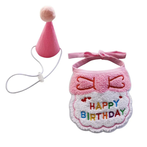 2 Pack Birthday Party Costume Hat and Bib Set - GreenFur