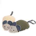 2 Pack Bite - Resistant Squeaky Mouse Linen Chew Toy for Dogs - GreenFur