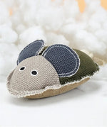 2 Pack Bite - Resistant Squeaky Mouse Linen Chew Toy for Dogs - GreenFur
