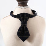 2 Pack British Checkered Bow Tie and Tie Pet Collar for Cats and Dogs - GreenFur