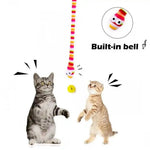 2 Pack Cat Toys Pet Supplies Creative Pet Toys Snake Pet Toy Set Rainbow Color Cat Toy Stick - GreenFur