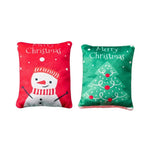 2 Pack Christmas Plush Pet Toys Snowman & Tree with BB Sound - GreenFur