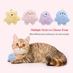 2 Pack Combination Set Big Eye Monster Cat Toy Plush Catnip Filled Pet Play Toys - GreenFur