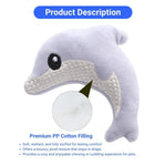 2 Pack Dolphin Plush Cat Toy Set Soft Fabric Catnip Filled Chew Toy - GreenFur