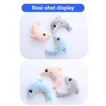 2 Pack Dolphin Plush Cat Toy Set Soft Fabric Catnip Filled Chew Toy - GreenFur