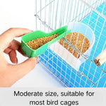 2 Pack Feeding and Watering Supplies Plastic Bird Feeder Spoons - GreenFur