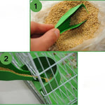 2 Pack Feeding and Watering Supplies Plastic Bird Feeder Spoons - GreenFur