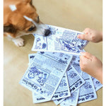 2 Pack Interactive Durable Chew Sound Newspaper Crinkle Dog Toys - GreenFur