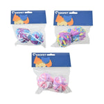 2 Pack Interactive Yarn Ball Handmade Colorful Bell Cat Toy - GreenFur