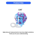 2 Pack Interactive Yarn Ball Handmade Colorful Bell Cat Toy - GreenFur