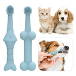 2 Pack Pet Toothbrush for Pets Oral Care Prevent Tartar Plaque Dental Hygiene Tool - GreenFur