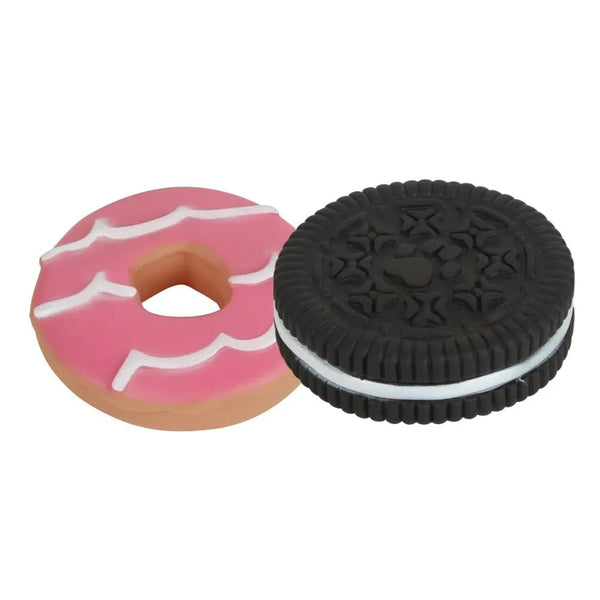 2 Pack Puppy Chew Toy Set in Rubber Biscuit Shape for Small Breeds - GreenFur