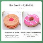 2 Pack Puppy Chew Toy Set Rubber Biscuit Shape for Small Dogs - GreenFur