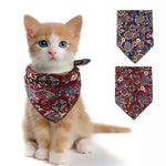 2 Pack Retro Style Dog Neckband Cat Bandana Fashionable Pet Accessories - GreenFur