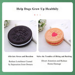2 Pack Rubber Biscuit - Shaped Puppy Chew Toy Set for Small Dogs - GreenFur
