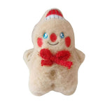 2 Packs Christmas Plush Toy Set Santa Snowman and Bear with Catnip - GreenFur