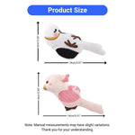 2 PCS Adorable Plush Catnip Bird Interactive Crinkle Cat Toy - GreenFur