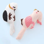 2 PCS Adorable Plush Catnip Bird Interactive Crinkle Cat Toy - GreenFur