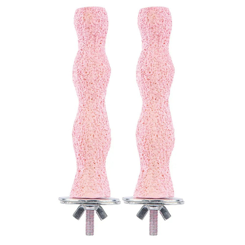 2 PCS Bird Perch Stand with Sand - Coated Surface - GreenFur