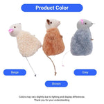 2 Pcs Catnip Plush Mouse Toy Interactive Play Set - GreenFur