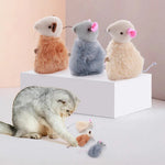 2 Pcs Catnip Plush Mouse Toy Interactive Play Set - GreenFur