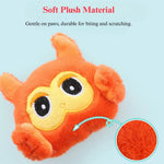 2 Pcs Combination Cartoon Catnip Crinkle Toy Plush Rabbit Mouse Owl Panda Cat Toy - GreenFur