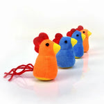 2 Pcs Plush Chick Cat Toy with Catnip for Batting Chewing and Indoor Play - GreenFur