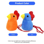 2 Pcs Plush Chick Cat Toy with Catnip for Batting Chewing and Indoor Play - GreenFur