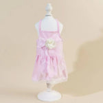 2 PCS Set Tulle Pet Dress for Cats and Bow hair clip - GreenFur