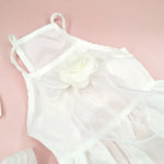 2 PCS Set Tulle Pet Dress for Cats and Bow hair clip - GreenFur