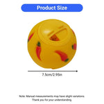 2 Pcs Small Pet Treat Dispensing Ball Training Snack Toys for Rabbit Guinea Pig - GreenFur