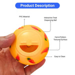 2 Pcs Small Pet Treat Dispensing Ball Training Snack Toys for Rabbit Guinea Pig - GreenFur