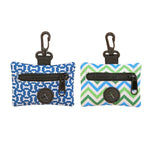 2 - Piece Front Zipper Pouch Belt Clip Trash Bag Dispenser - GreenFur