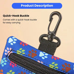 2 - Piece Front Zipper Pouch Belt Clip Trash Bag Dispenser - GreenFur