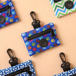 2 - Piece Front Zipper Pouch Belt Clip Trash Bag Dispenser - GreenFur